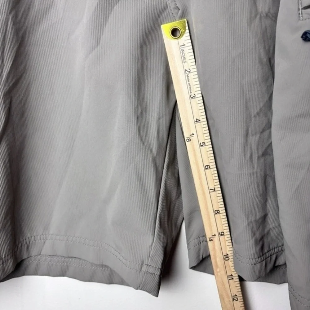 Mens 40 Wrangler Chino Shorts Gray Stretch Outdoor Hike Performance Side Elastic